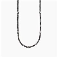 Collana Mabina Uomo Route 66 in Argento Ematite 553687 - 553687